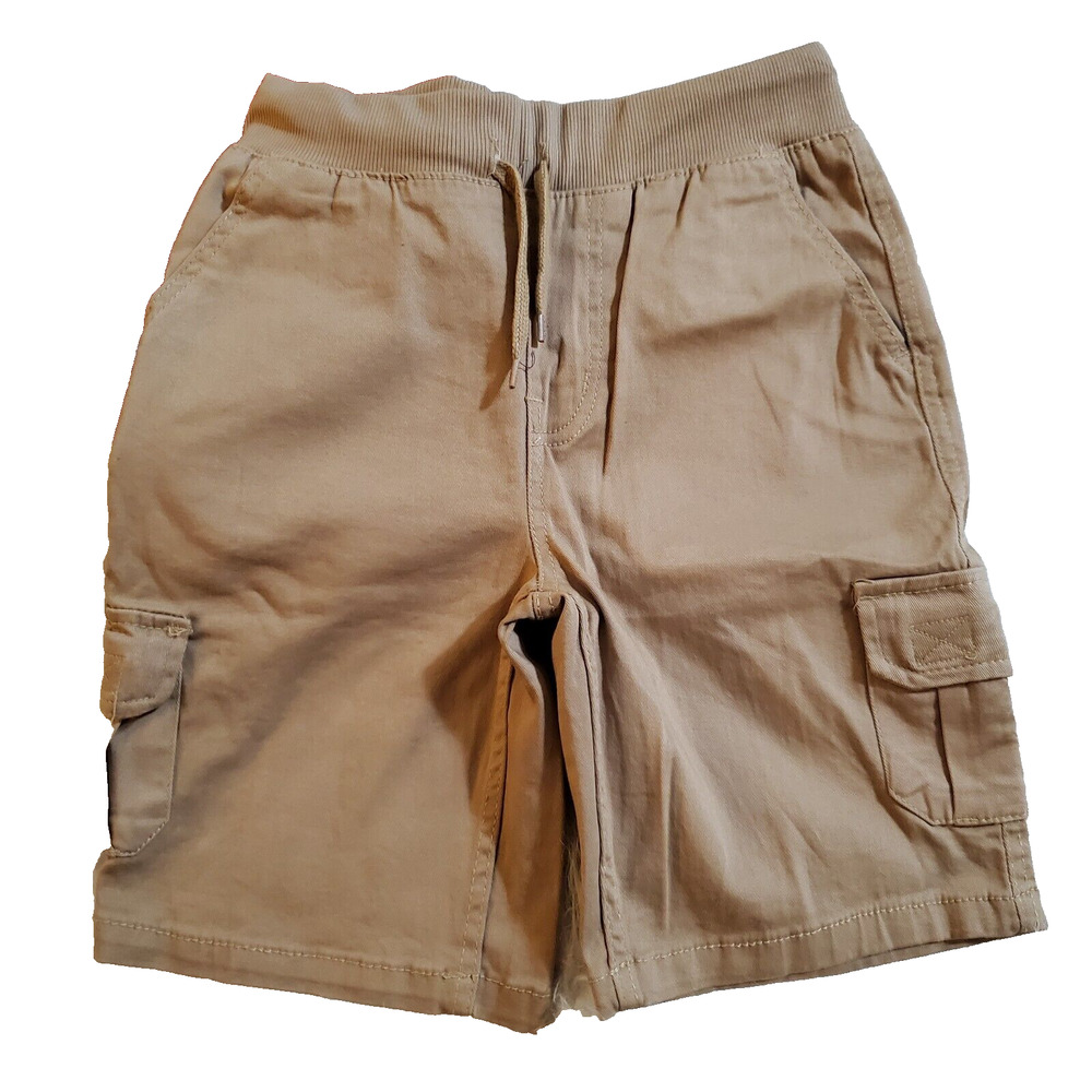 Weatherproof Vintage Boys Cargo Chino Shorts Size S Beige Drawstring